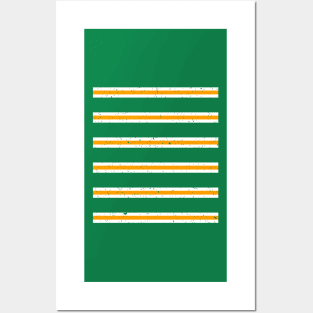 Glasgow Celtic Green White Gold Bar Scarf Design Posters and Art